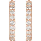 Accented Huggie Earrings