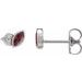 Accented Bezel-Set Earrings