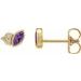Accented Bezel-Set Earrings