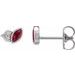 Accented Bezel-Set Earrings