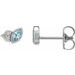Accented Bezel-Set Earrings
