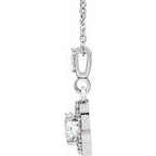 Halo-Style Necklace or Pendant
