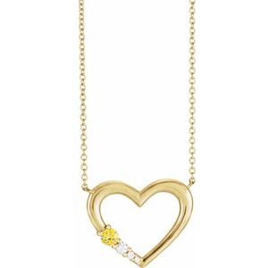 Family Heart Necklace or Center