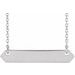 Engravable Geometric Necklace