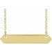 Engravable Geometric Necklace