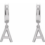 Initial Huggie Earrings