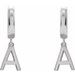 Initial Huggie Earrings