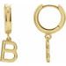 Initial Huggie Earrings