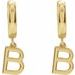 Initial Huggie Earrings