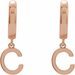 Initial Huggie Earrings