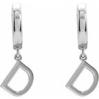 Initial Huggie Earrings