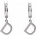 Initial Huggie Earrings