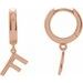 Initial Huggie Earrings