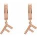 Initial Huggie Earrings