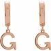 Initial Huggie Earrings