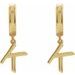 Initial Huggie Earrings