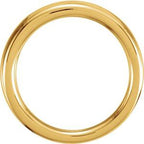 Comfort-Fit Half Round Tapered Band