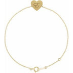 Engravable Heart Bracelet