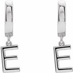 Initial Huggie Earrings