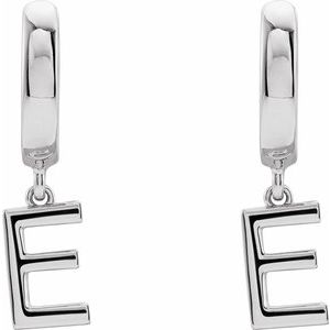 Initial Huggie Earrings