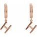 Initial Huggie Earrings