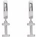 Initial Huggie Earrings