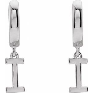 Initial Huggie Earrings