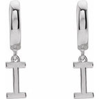 Initial Huggie Earrings