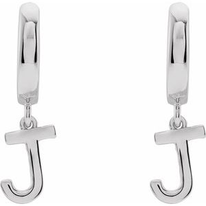 Initial Huggie Earrings