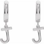 Initial Huggie Earrings