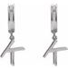 Initial Huggie Earrings