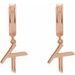 Initial Huggie Earrings