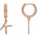 Initial Huggie Earrings