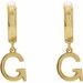 Initial Huggie Earrings