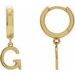 Initial Huggie Earrings