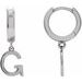 Initial Huggie Earrings