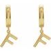 Initial Huggie Earrings