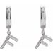Initial Huggie Earrings