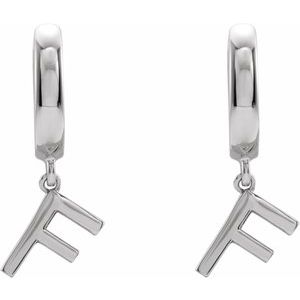 Initial Huggie Earrings