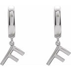 Initial Huggie Earrings
