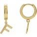 Initial Huggie Earrings