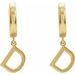 Initial Huggie Earrings