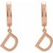 Initial Huggie Earrings