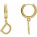 Initial Huggie Earrings