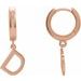 Initial Huggie Earrings