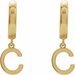 Initial Huggie Earrings