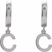 Initial Huggie Earrings