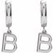 Initial Huggie Earrings