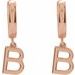 Initial Huggie Earrings