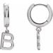 Initial Huggie Earrings